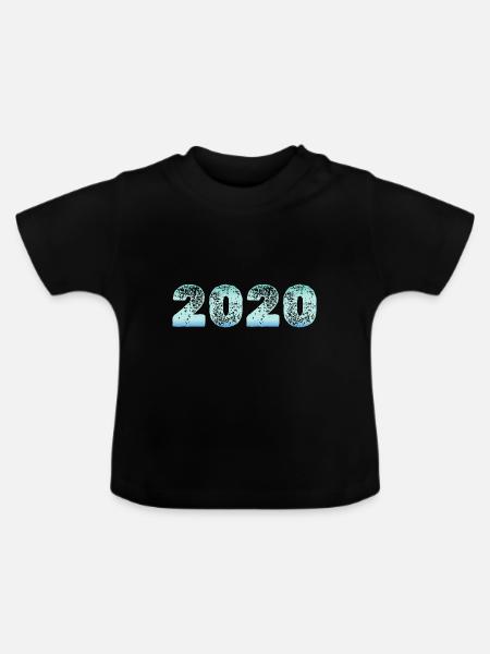 2020 - Baby Bio-T-Shirt mit Rundhals - Schwarz