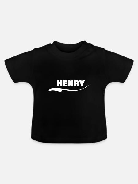 Henry - Baby Bio-T-Shirt mit Rundhals - Schwarz