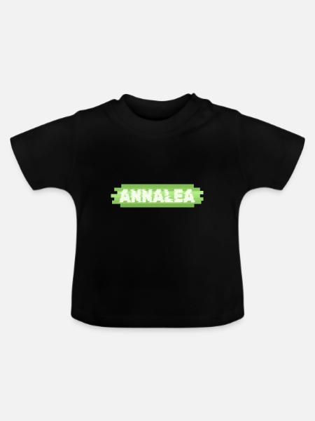 Heldin Annalea - Baby Bio-T-Shirt mit Rundhals - Schwarz