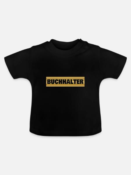 Buchhalter - Baby Bio-T-Shirt mit Rundhals - Schwarz