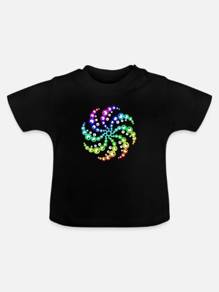 kornkreis bund - Baby Bio-T-Shirt mit Rundhals - Schwarz