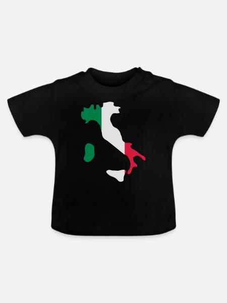 italy - Baby Bio-T-Shirt mit Rundhals - Schwarz