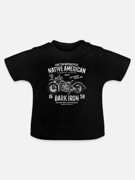 Dark Iron - Baby Bio-T-Shirt mit Rundhals - Schwarz