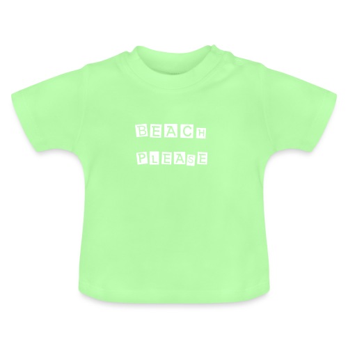 Beach please - Baby Bio-T-Shirt mit Rundhals