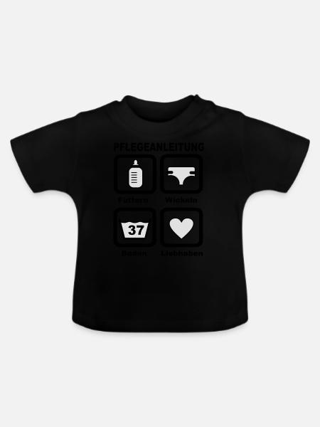 Baby - Baby Bio-T-Shirt mit Rundhals - Schwarz