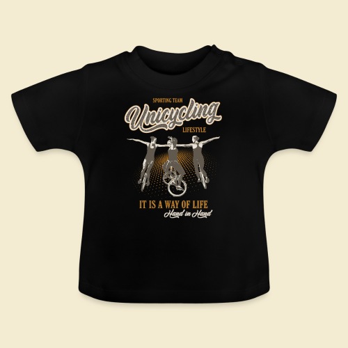 Einrad | Hand in Hand - Baby Bio-T-Shirt mit Rundhals