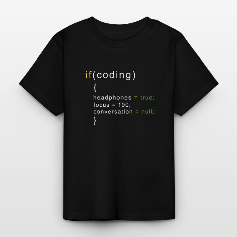 Codage du codeur T-shirt bio col rond Bébé