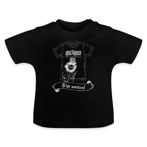 Size matters (Karlchen die Kalorie) - Weiß - Baby Bio-T-Shirt mit Rundhals