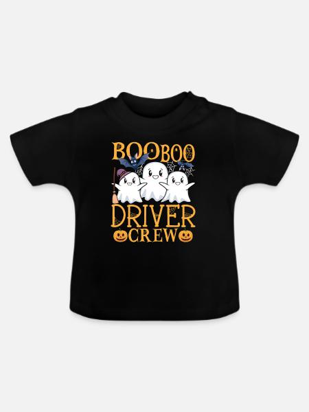 Fahrer uu Lustiger Fahrer - Baby Bio-T-Shirt mit Rundhals - Schwarz