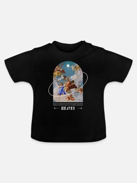 Heaven - Baby Bio-T-Shirt mit Rundhals - Schwarz