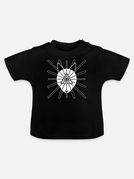 Ekuminati - Baby Bio-T-Shirt mit Rundhals - Schwarz