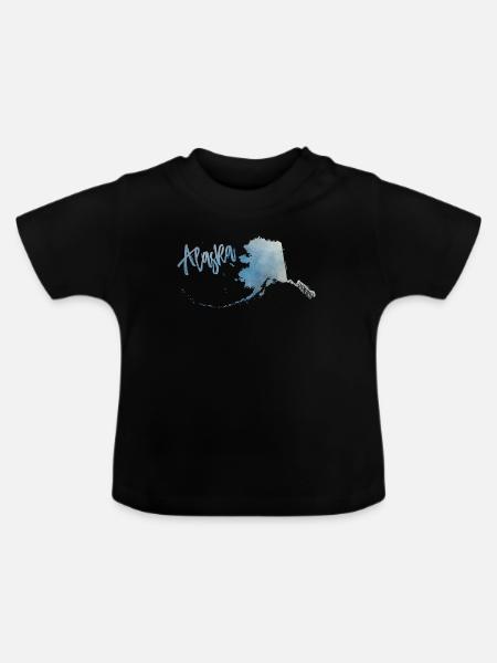 Alaska - Baby Bio-T-Shirt mit Rundhals - Schwarz