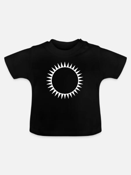 Die schwarze Sonne - Baby Bio-T-Shirt mit Rundhals - Schwarz
