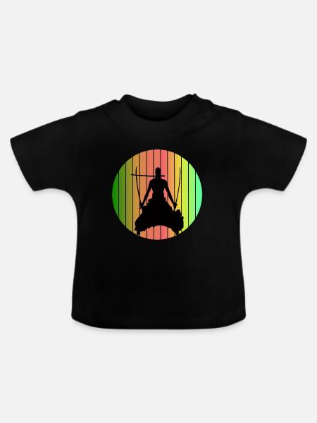 Zorro - Baby Bio-T-Shirt mit Rundhals - Schwarz