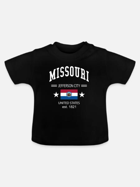 Missouri - Baby Bio-T-Shirt mit Rundhals - Schwarz