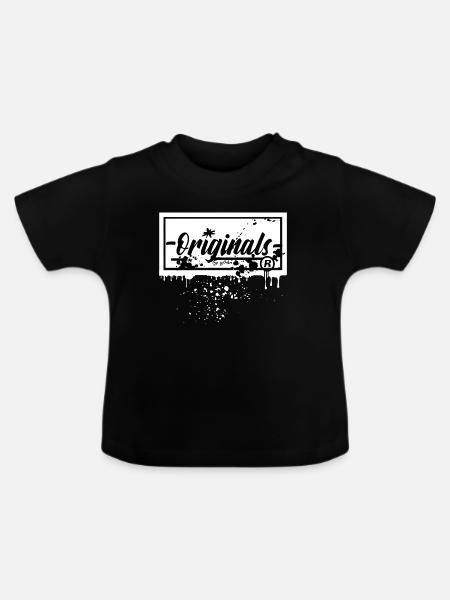 "OJIO" - Nur die Originale - Baby Bio-T-Shirt mit Rundhals - Schwarz
