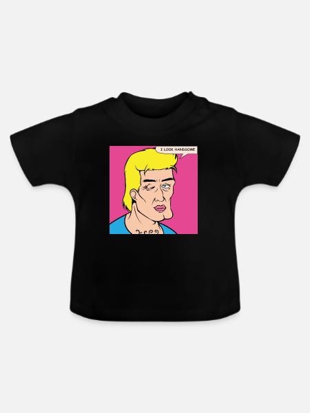 Pop-Art Selbstlob im Comicstil - Baby Bio-T-Shirt mit Rundhals - Schwarz