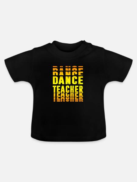 Tanzlehrer Design - Baby Bio-T-Shirt mit Rundhals - Schwarz