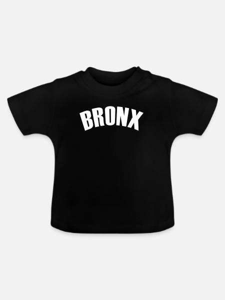 bronx shirt - Baby Bio-T-Shirt mit Rundhals - Schwarz