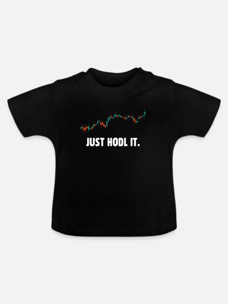 Halten Sie es einfach bitcoin - Baby Bio-T-Shirt mit Rundhals - Schwarz