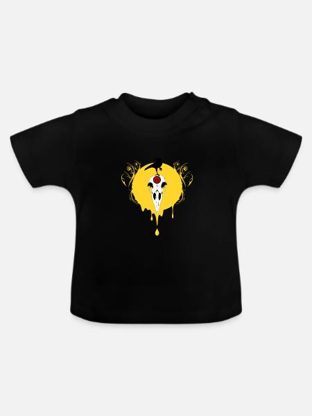 Gotisch - Baby Bio-T-Shirt mit Rundhals - Schwarz