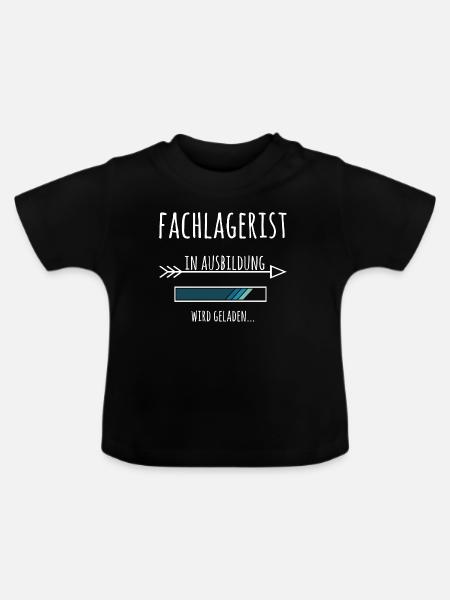 Ausbildung Fachlagerist Beruf Lagerist - Baby Bio-T-Shirt mit Rundhals - Schwarz
