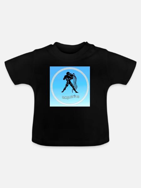 Wassermann - Baby Bio-T-Shirt mit Rundhals - Schwarz
