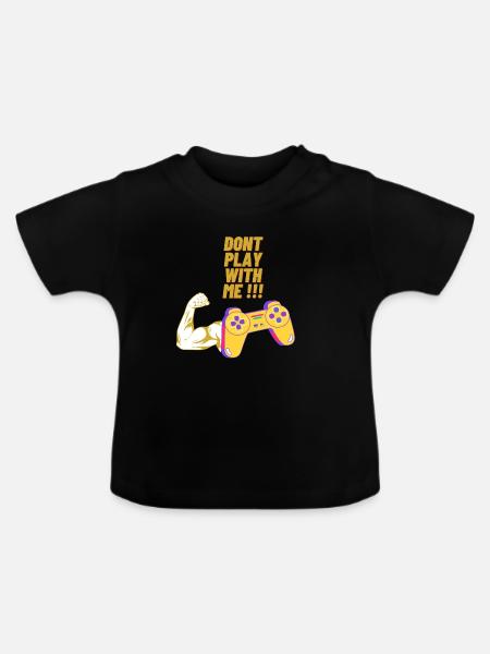 Game On 2 - Baby Bio-T-Shirt mit Rundhals - Schwarz