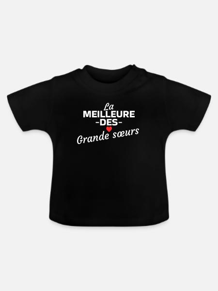 Das Beste von Big Sisters - Baby Bio-T-Shirt mit Rundhals - Schwarz