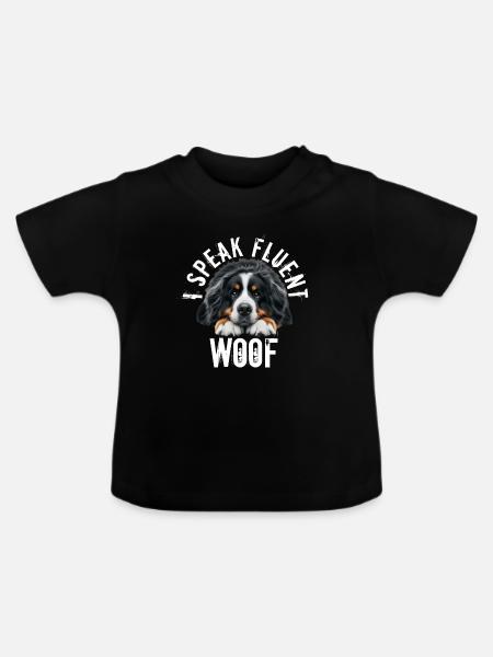 Berner Sennenhund - Baby Bio-T-Shirt mit Rundhals - Schwarz