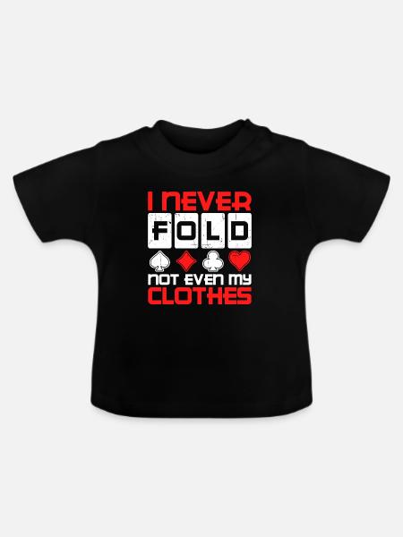 Gewinnen Casino Profispieler Statement Poker - Baby Bio-T-Shirt mit Rundhals - Schwarz