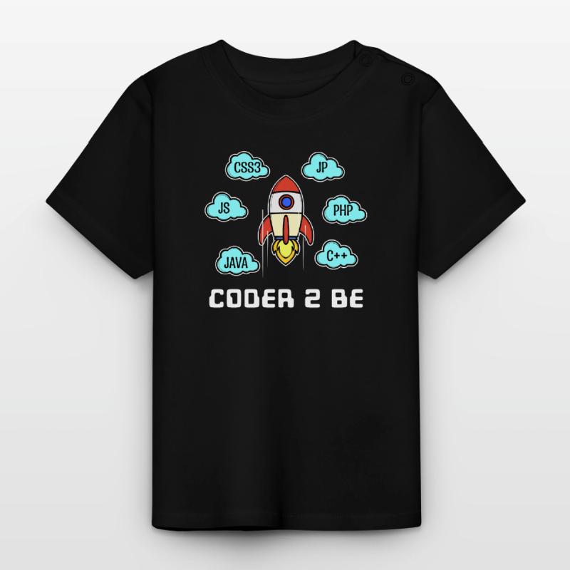 Déclaration du développeur Css Php Java C++ Programmeur T-shirt bio col rond Bébé