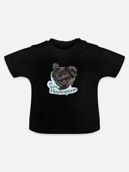 Die Plüschraptoren - Baby Bio-T-Shirt mit Rundhals - Schwarz
