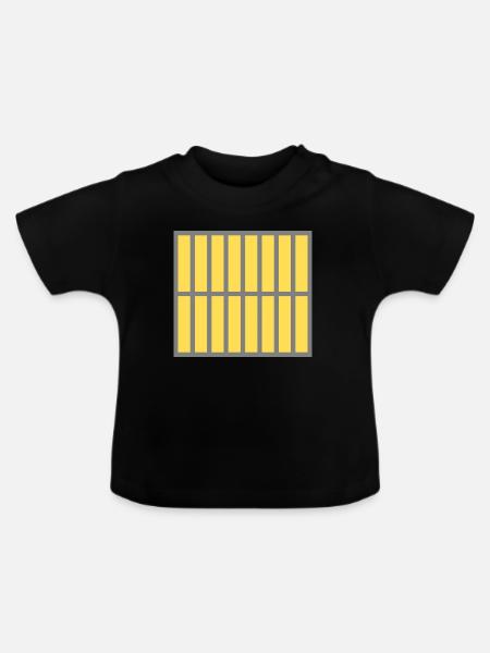 Graphic No. 4 - Baby Bio-T-Shirt mit Rundhals - Schwarz