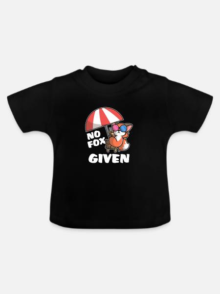 Cooler Fuchs - Baby Bio-T-Shirt mit Rundhals - Schwarz