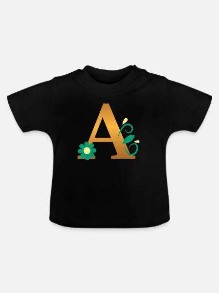 A - Baby Bio-T-Shirt mit Rundhals - Schwarz