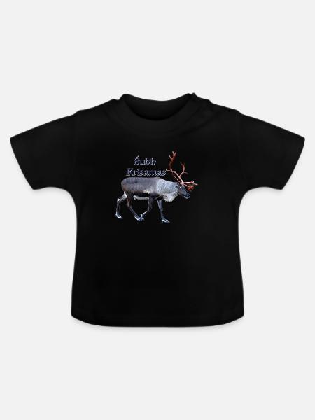 Subh Krisamas - Baby Bio-T-Shirt mit Rundhals - Schwarz