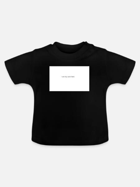 Kraft - Baby Bio-T-Shirt mit Rundhals - Schwarz