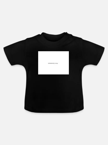 Sei immer du selbst - Baby Bio-T-Shirt mit Rundhals - Schwarz