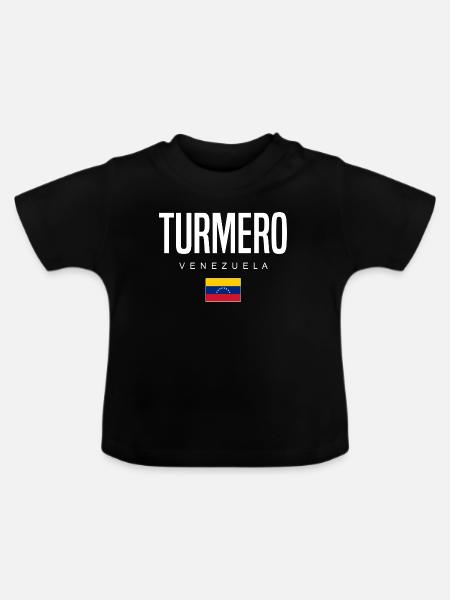 Turmero Venezuela - Baby Bio-T-Shirt mit Rundhals - Schwarz