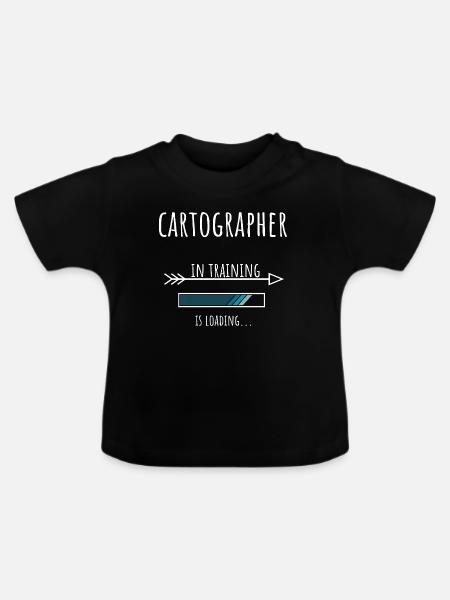 Geschenk Beruf Ausbildung Cartographer - Baby Bio-T-Shirt mit Rundhals - Schwarz