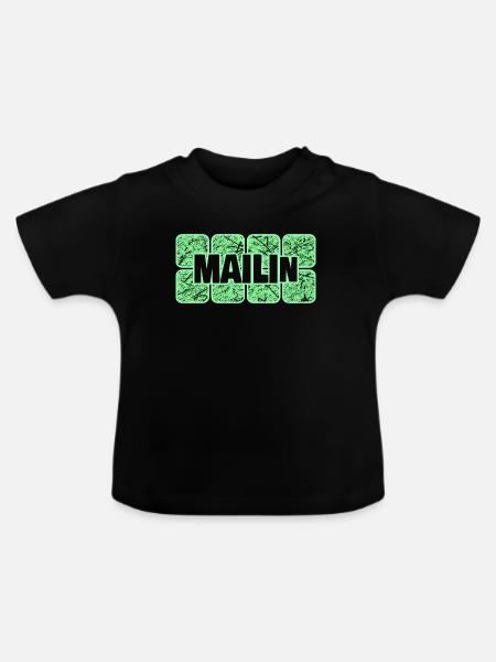 Mailin - Baby Bio-T-Shirt mit Rundhals - Schwarz