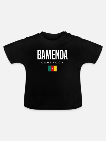 Bamenda Kamerun Kameruner - Baby Bio-T-Shirt mit Rundhals - Schwarz