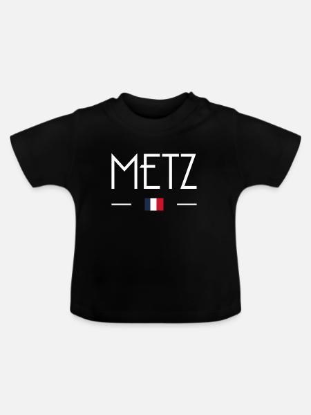 Metz - Baby Bio-T-Shirt mit Rundhals - Schwarz