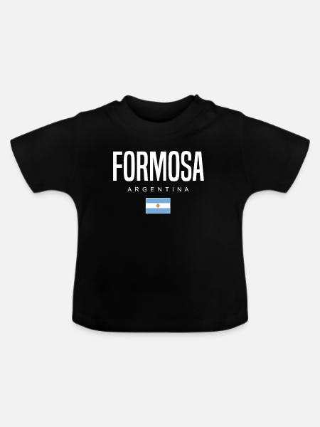 Formosa Argentinien Argentinier - Baby Bio-T-Shirt mit Rundhals - Schwarz