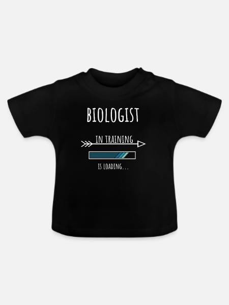 Biologist Geschenk Beruf Ausbildung Biologe - Baby Bio-T-Shirt mit Rundhals - Schwarz