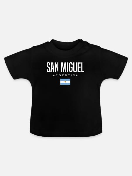 San Miguel Argentinien Argentinier - Baby Bio-T-Shirt mit Rundhals - Schwarz
