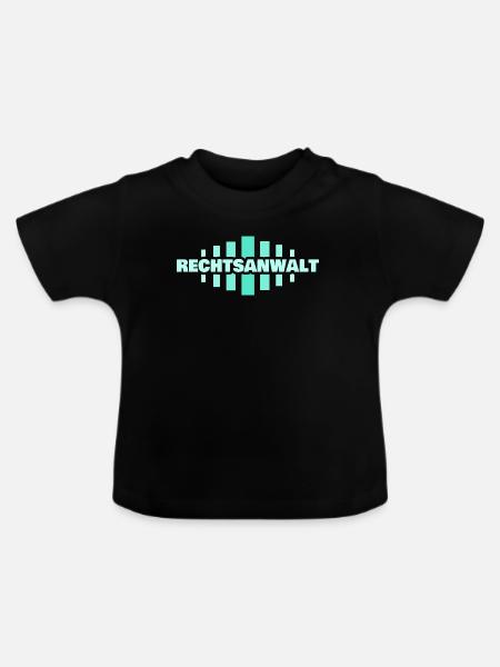 Rechtsanwalt als Beruf - Baby Bio-T-Shirt mit Rundhals - Schwarz