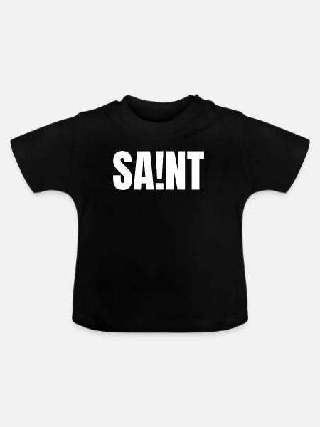 SAINT - Baby Bio-T-Shirt mit Rundhals - Schwarz