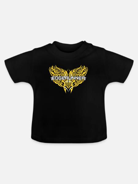 EdgeRunner Cyberpunk - Baby Bio-T-Shirt mit Rundhals - Schwarz